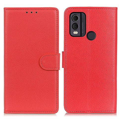 Handytasche Stand Schutzhülle Flip Leder Hülle A03D für Nokia C22 Rot