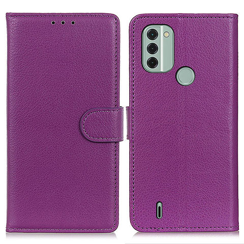 Handytasche Stand Schutzhülle Flip Leder Hülle A03D für Nokia C31 Violett