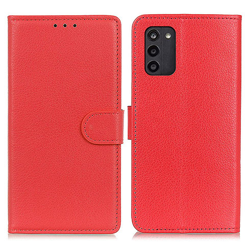 Handytasche Stand Schutzhülle Flip Leder Hülle A03D für Nokia G100 Rot