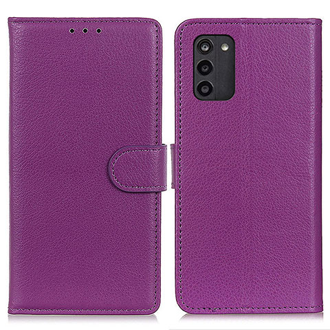 Handytasche Stand Schutzhülle Flip Leder Hülle A03D für Nokia G100 Violett