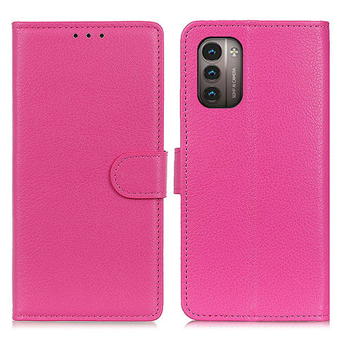 Handytasche Stand Schutzhülle Flip Leder Hülle A03D für Nokia G11 Pink