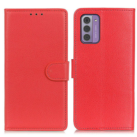 Handytasche Stand Schutzhülle Flip Leder Hülle A03D für Nokia G310 5G Rot