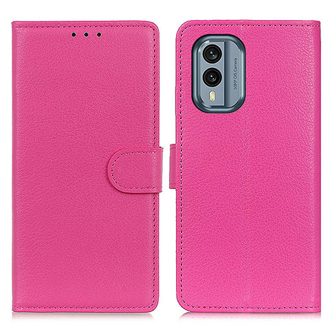 Handytasche Stand Schutzhülle Flip Leder Hülle A03D für Nokia X30 5G Pink