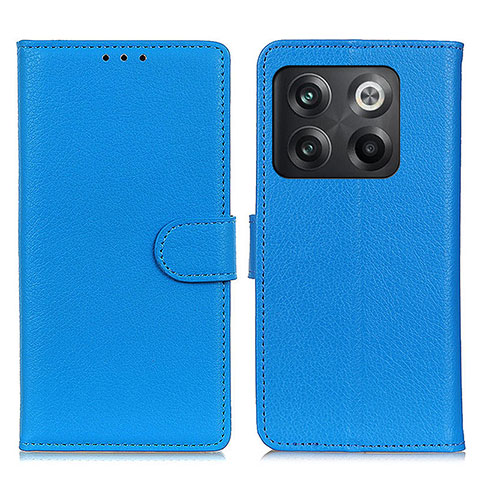 Handytasche Stand Schutzhülle Flip Leder Hülle A03D für OnePlus 10T 5G Hellblau