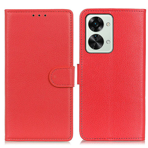 Handytasche Stand Schutzhülle Flip Leder Hülle A03D für OnePlus Nord 2T 5G Rot