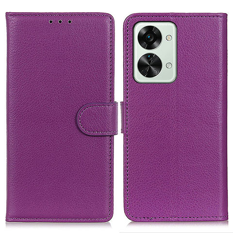 Handytasche Stand Schutzhülle Flip Leder Hülle A03D für OnePlus Nord 2T 5G Violett