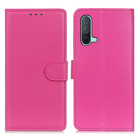 Handytasche Stand Schutzhülle Flip Leder Hülle A03D für OnePlus Nord CE 5G Pink