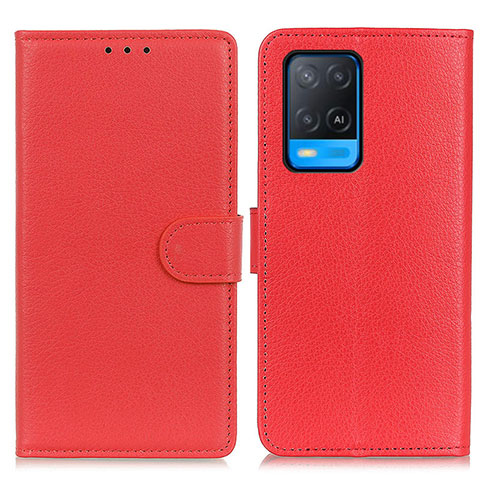 Handytasche Stand Schutzhülle Flip Leder Hülle A03D für Oppo A54 4G Rot