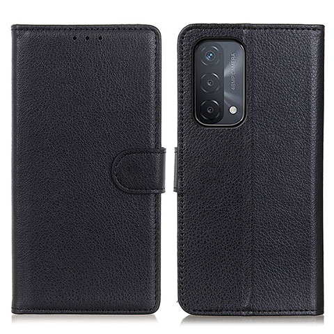 Handytasche Stand Schutzhülle Flip Leder Hülle A03D für Oppo A54 5G Schwarz