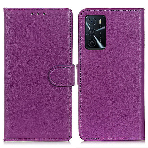 Handytasche Stand Schutzhülle Flip Leder Hülle A03D für Oppo A54s Violett