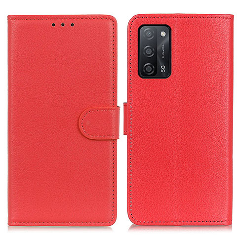 Handytasche Stand Schutzhülle Flip Leder Hülle A03D für Oppo A56 5G Rot