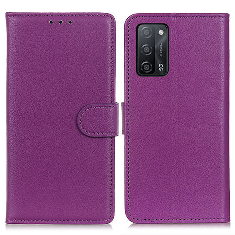 Handytasche Stand Schutzhülle Flip Leder Hülle A03D für Oppo A56 5G Violett