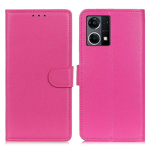 Handytasche Stand Schutzhülle Flip Leder Hülle A03D für Oppo F21 Pro 4G Pink