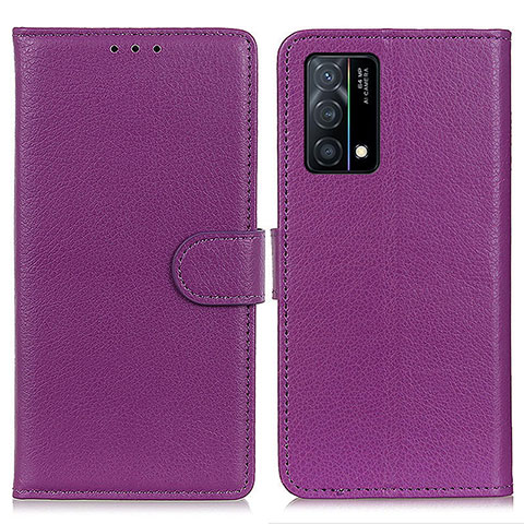 Handytasche Stand Schutzhülle Flip Leder Hülle A03D für Oppo K9 5G Violett