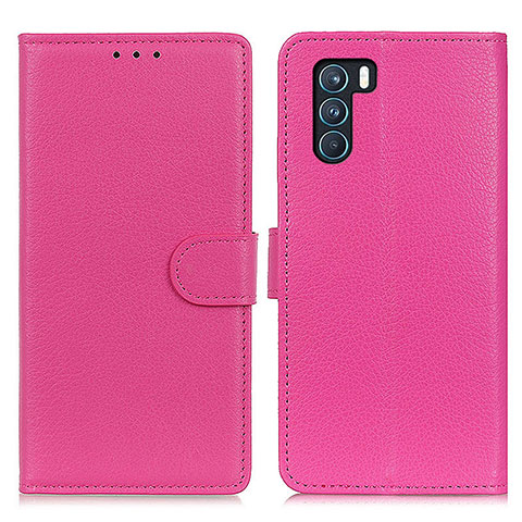 Handytasche Stand Schutzhülle Flip Leder Hülle A03D für Oppo K9 Pro 5G Pink