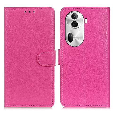 Handytasche Stand Schutzhülle Flip Leder Hülle A03D für Oppo Reno11 Pro 5G Pink