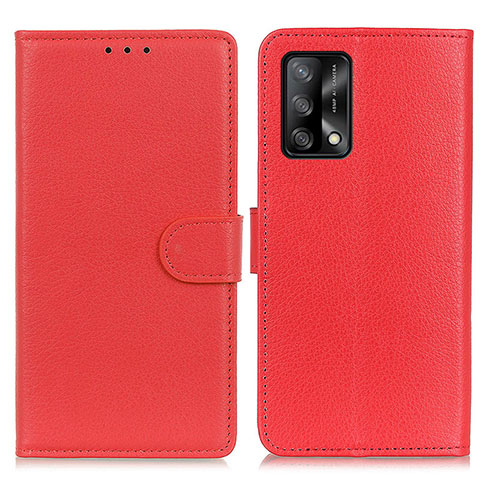 Handytasche Stand Schutzhülle Flip Leder Hülle A03D für Oppo Reno6 Lite Rot