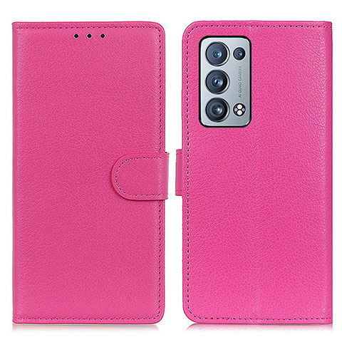 Handytasche Stand Schutzhülle Flip Leder Hülle A03D für Oppo Reno6 Pro+ Plus 5G Pink