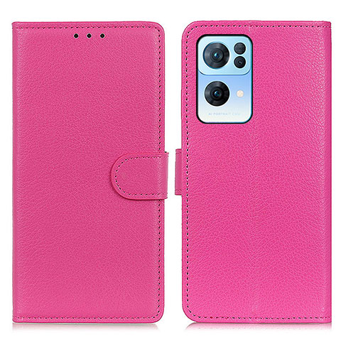 Handytasche Stand Schutzhülle Flip Leder Hülle A03D für Oppo Reno7 Pro 5G Pink