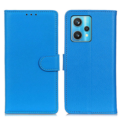 Handytasche Stand Schutzhülle Flip Leder Hülle A03D für Realme 9 Pro+ Plus 5G Hellblau