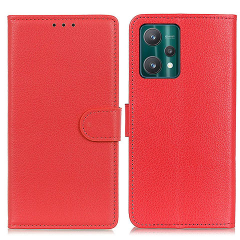 Handytasche Stand Schutzhülle Flip Leder Hülle A03D für Realme V25 5G Rot