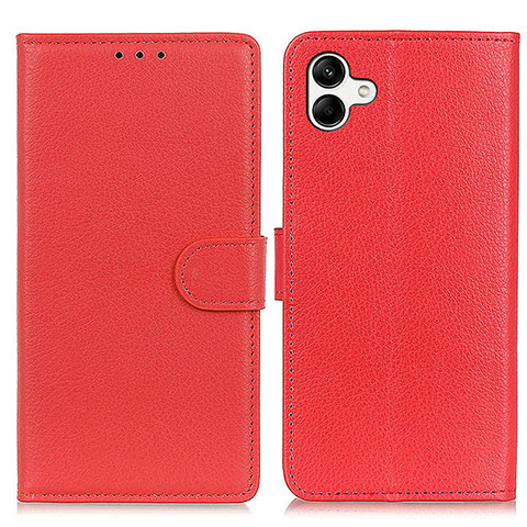 Handytasche Stand Schutzhülle Flip Leder Hülle A03D für Samsung Galaxy A04E Rot