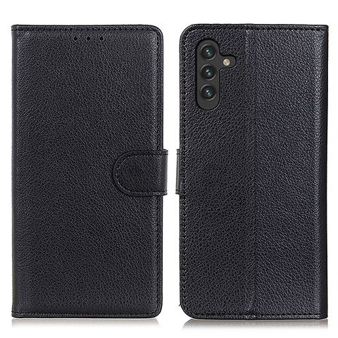 Handytasche Stand Schutzhülle Flip Leder Hülle A03D für Samsung Galaxy A04s Schwarz