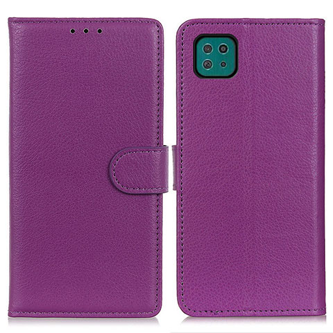 Handytasche Stand Schutzhülle Flip Leder Hülle A03D für Samsung Galaxy A22 5G Violett