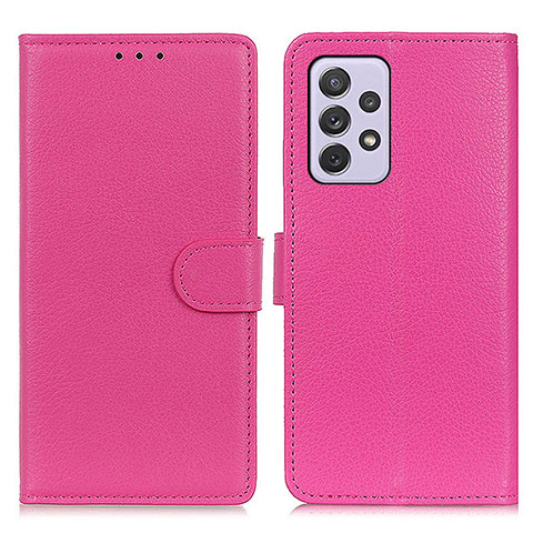 Handytasche Stand Schutzhülle Flip Leder Hülle A03D für Samsung Galaxy A73 5G Pink