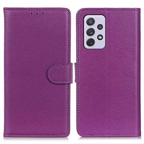 Handytasche Stand Schutzhülle Flip Leder Hülle A03D für Samsung Galaxy A73 5G Violett