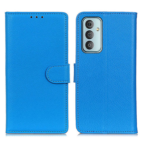 Handytasche Stand Schutzhülle Flip Leder Hülle A03D für Samsung Galaxy F23 5G Hellblau