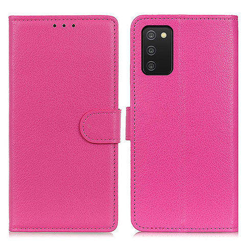 Handytasche Stand Schutzhülle Flip Leder Hülle A03D für Samsung Galaxy M02s Pink