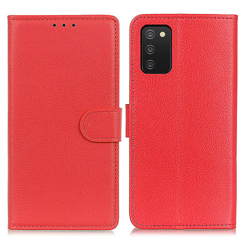 Handytasche Stand Schutzhülle Flip Leder Hülle A03D für Samsung Galaxy M02s Rot