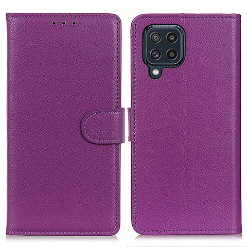 Handytasche Stand Schutzhülle Flip Leder Hülle A03D für Samsung Galaxy M32 4G Violett