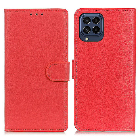 Handytasche Stand Schutzhülle Flip Leder Hülle A03D für Samsung Galaxy M53 5G Rot