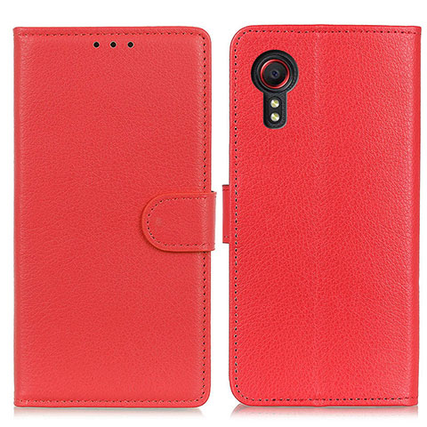 Handytasche Stand Schutzhülle Flip Leder Hülle A03D für Samsung Galaxy XCover 5 SM-G525F Rot