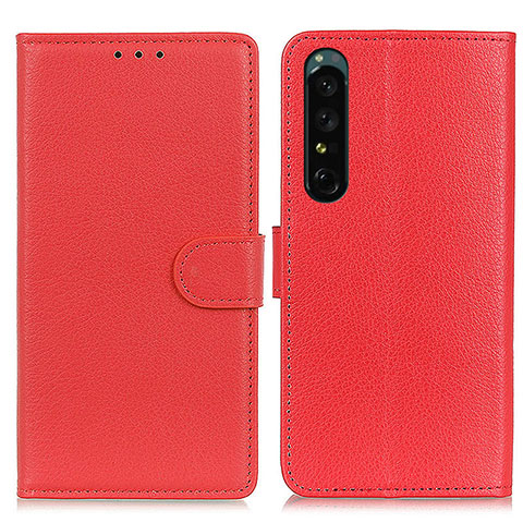 Handytasche Stand Schutzhülle Flip Leder Hülle A03D für Sony Xperia 1 IV SO-51C Rot