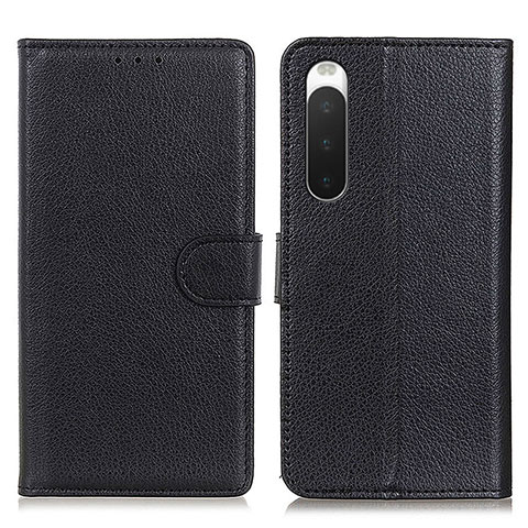 Handytasche Stand Schutzhülle Flip Leder Hülle A03D für Sony Xperia 10 IV SOG07 Schwarz