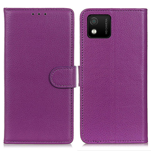 Handytasche Stand Schutzhülle Flip Leder Hülle A03D für Wiko Y52 Violett