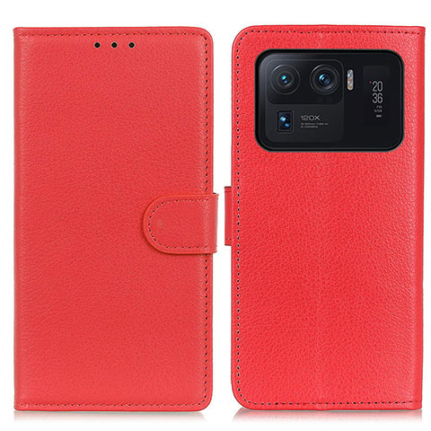 Handytasche Stand Schutzhülle Flip Leder Hülle A03D für Xiaomi Mi 11 Ultra 5G Rot