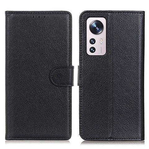 Handytasche Stand Schutzhülle Flip Leder Hülle A03D für Xiaomi Mi 12 Lite 5G Schwarz