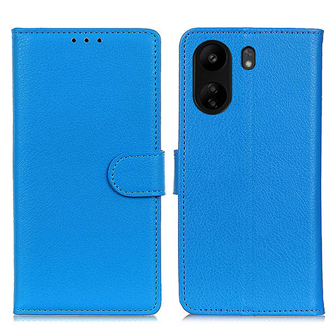 Handytasche Stand Schutzhülle Flip Leder Hülle A03D für Xiaomi Poco C65 Hellblau