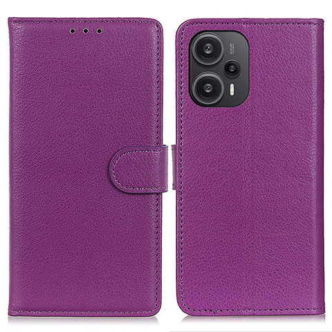 Handytasche Stand Schutzhülle Flip Leder Hülle A03D für Xiaomi Redmi Note 12 Turbo 5G Violett