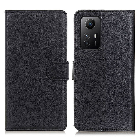 Handytasche Stand Schutzhülle Flip Leder Hülle A03D für Xiaomi Redmi Note 12S Schwarz