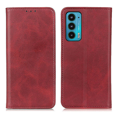 Handytasche Stand Schutzhülle Flip Leder Hülle A04D für Motorola Moto Edge 20 5G Rot