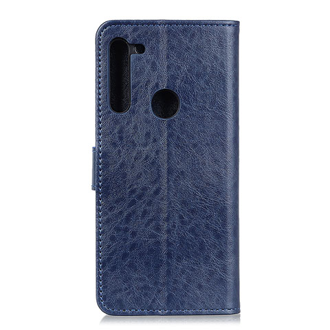 Handytasche Stand Schutzhülle Flip Leder Hülle A04D für Motorola Moto One Fusion Plus Blau