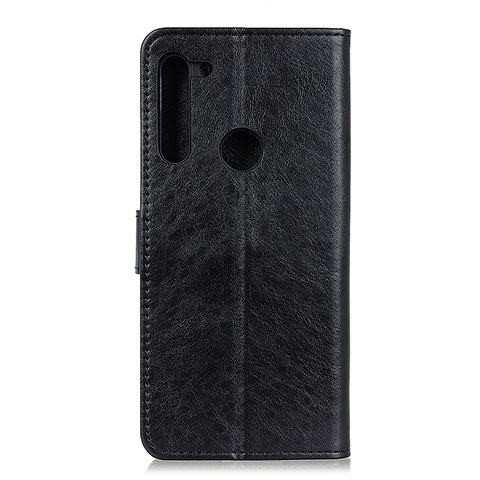 Handytasche Stand Schutzhülle Flip Leder Hülle A04D für Motorola Moto One Fusion Plus Schwarz