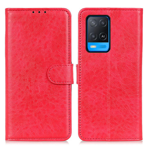 Handytasche Stand Schutzhülle Flip Leder Hülle A04D für Oppo A54 4G Rot