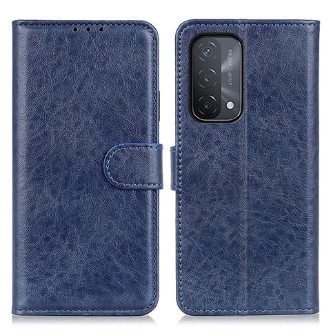 Handytasche Stand Schutzhülle Flip Leder Hülle A04D für Oppo A54 5G Blau