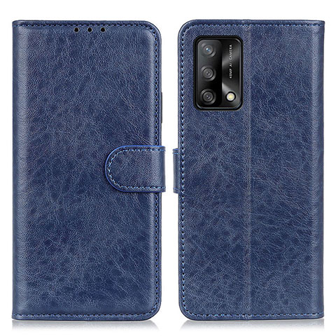 Handytasche Stand Schutzhülle Flip Leder Hülle A04D für Oppo A74 4G Blau